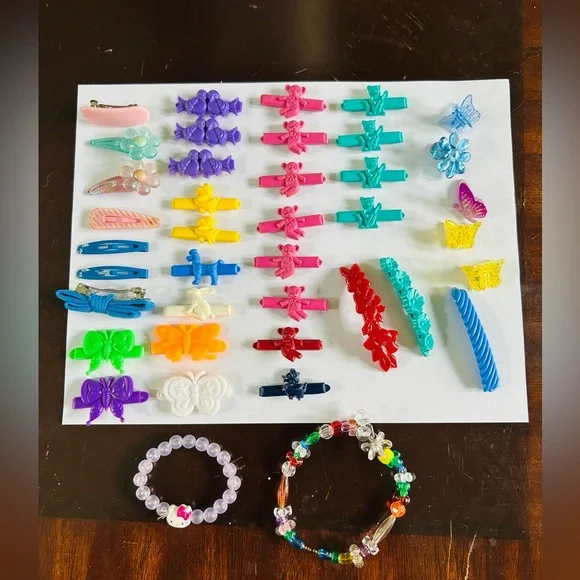 Vintage plastic hair clips from the 90’s - Picture 1 of 1